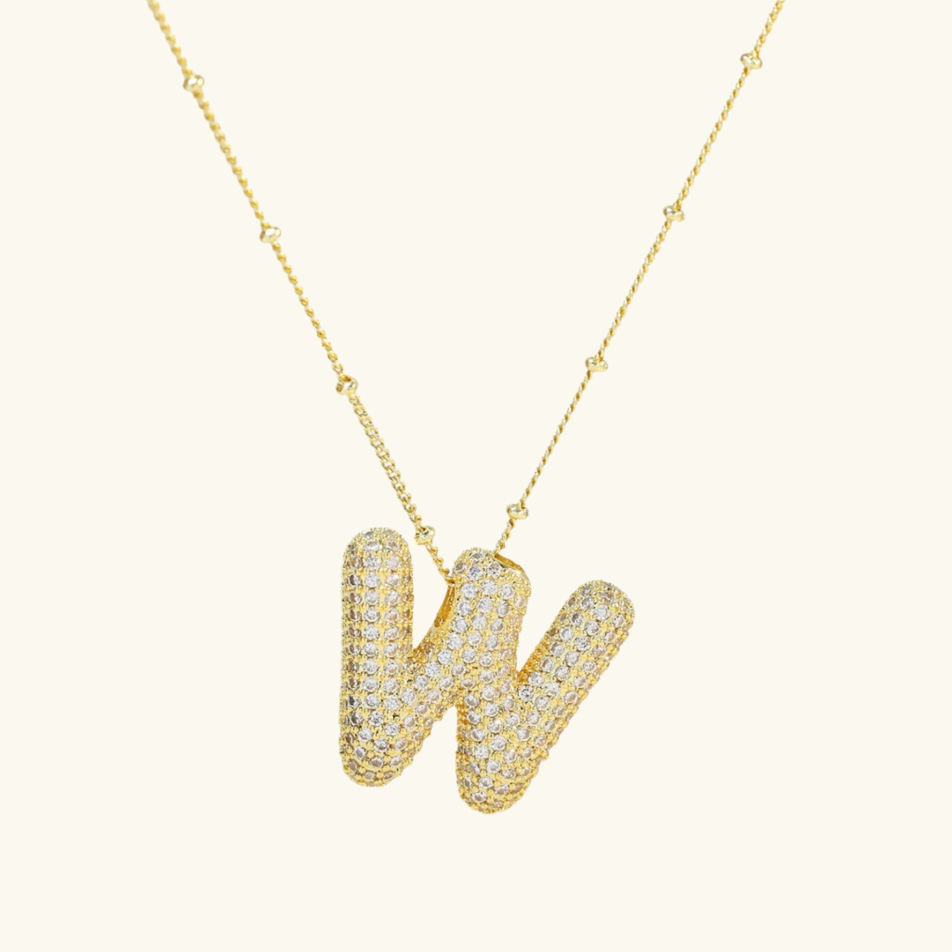 Bubble Letter Necklace