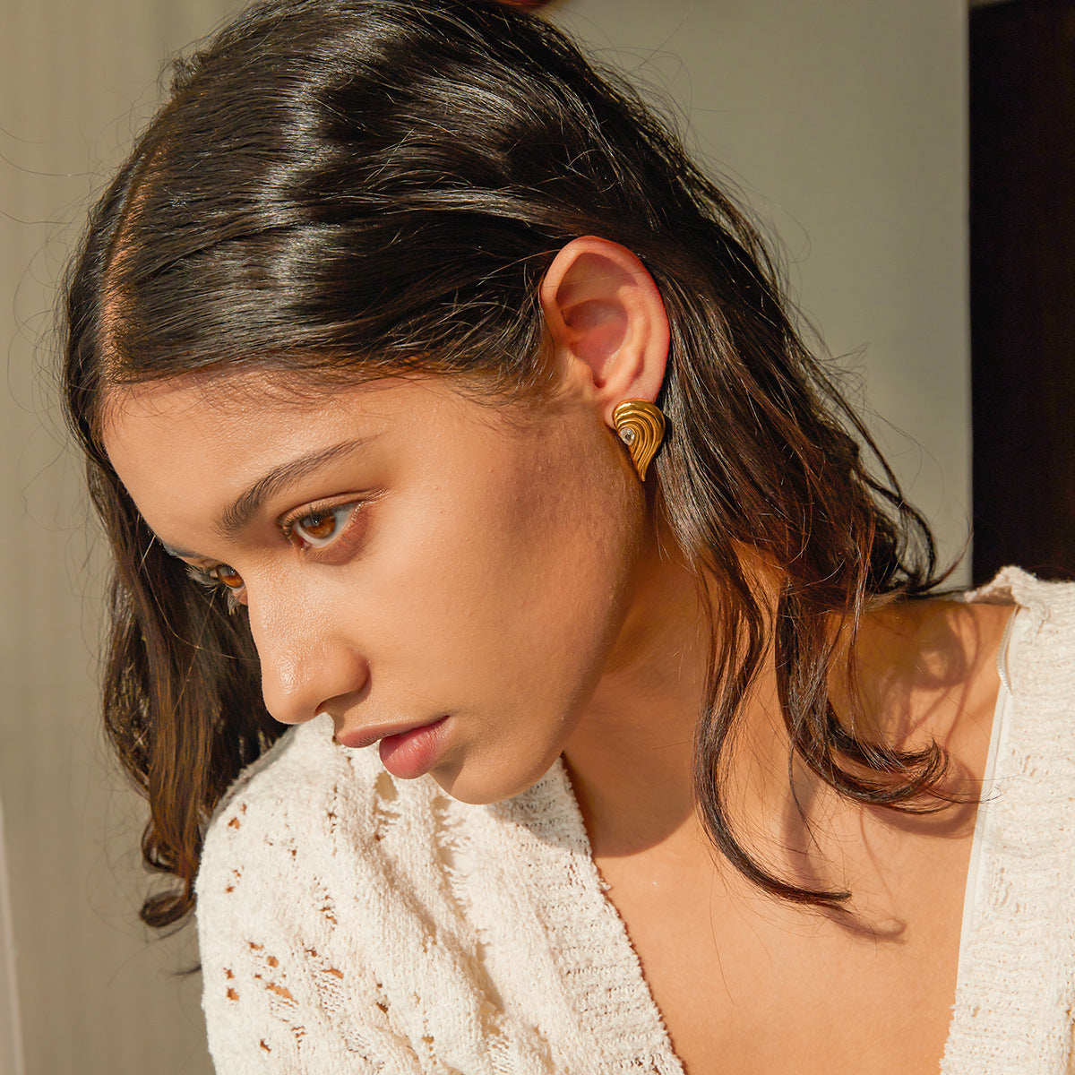 Brenna Heart Earrings
