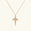 Romy Crown and Cross Necklace
