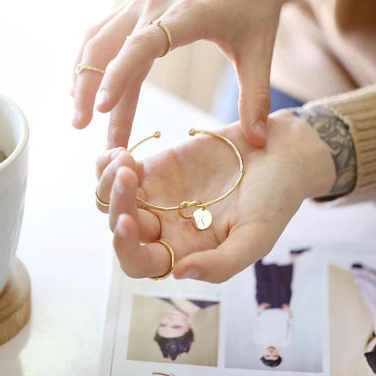 Odette Initial Bangle
