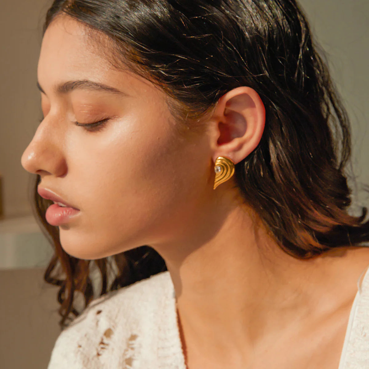 Brenna Heart Earrings