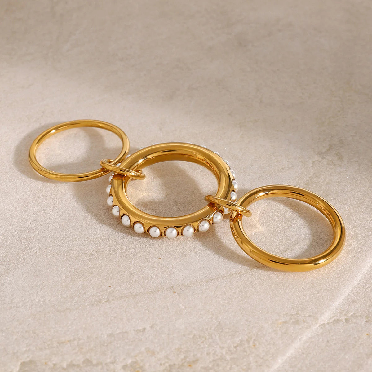 Seraphine Pearl Stacked Ring