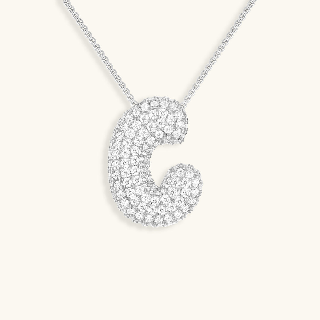 maileey❤︎ Hailey Bubble Initial Necklace – Vivori Jewels