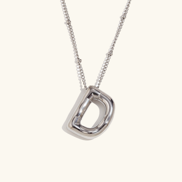 Personalized Bubble Initial Necklace