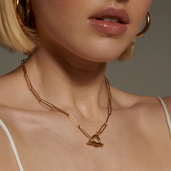Dahlia Paperclip Necklace