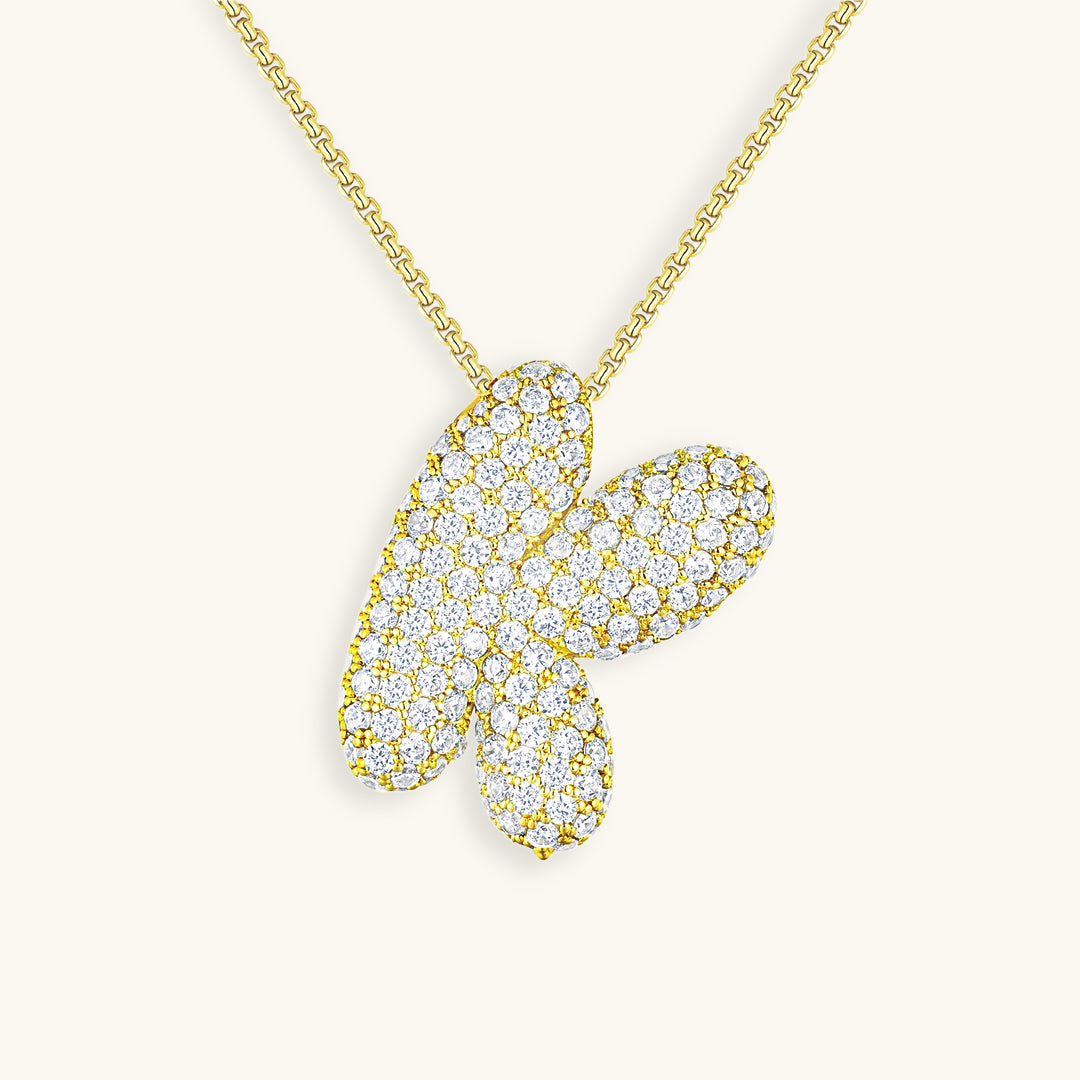 maileey❤︎ Hailey Bubble Initial Necklace – Vivori Jewels