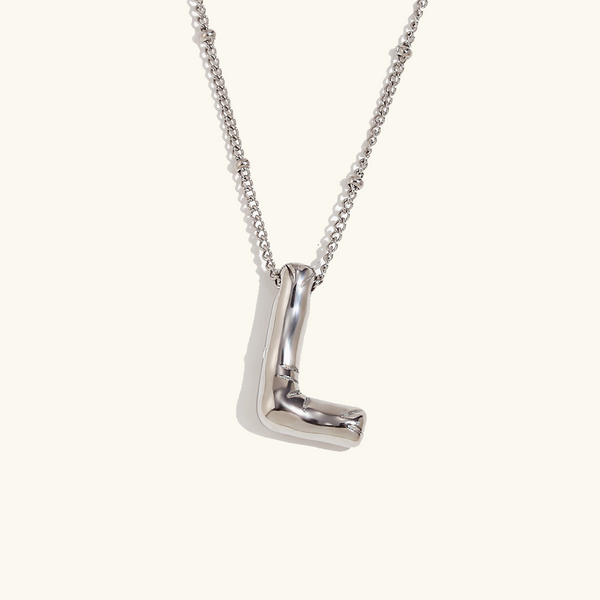 Personalized Bubble Initial Necklace