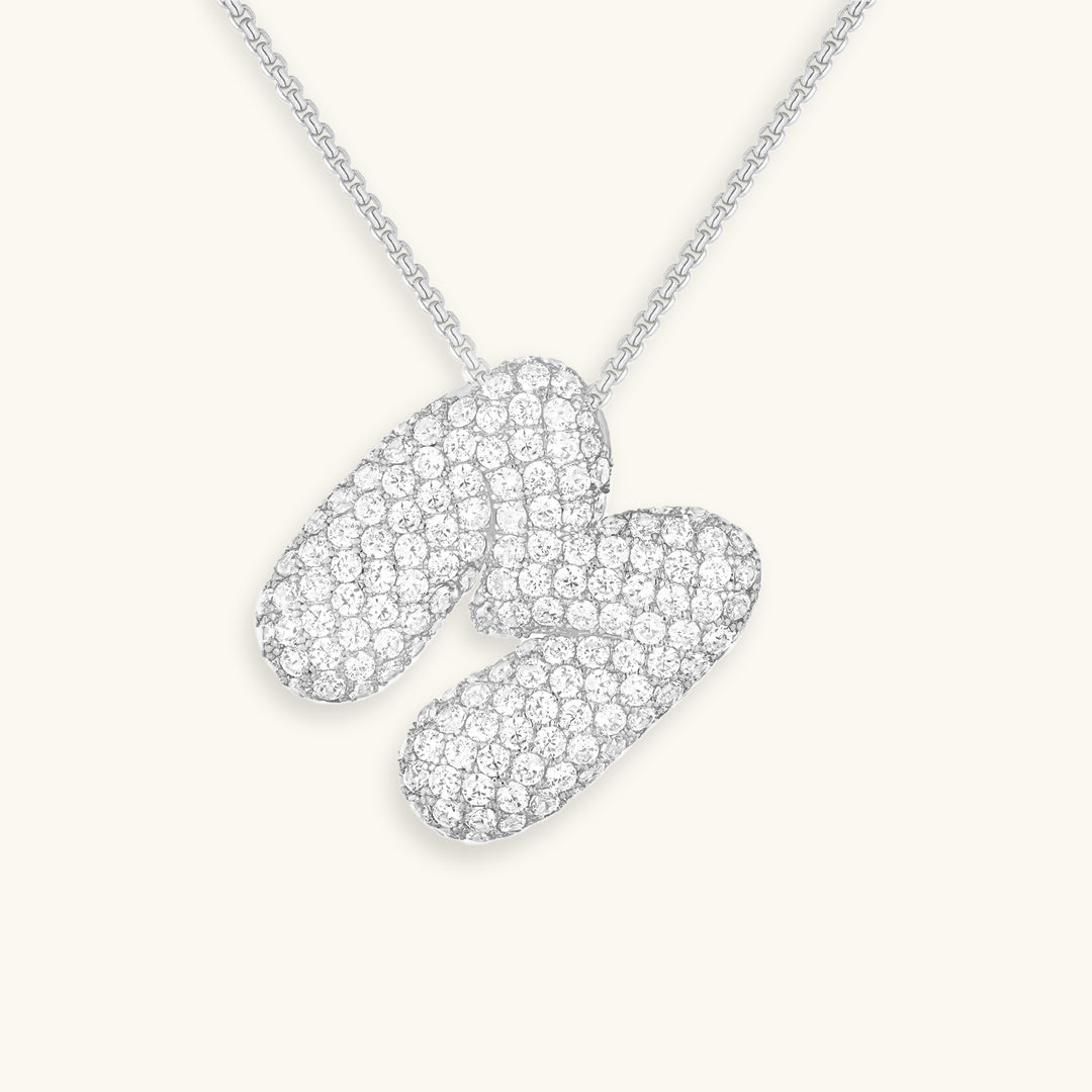 maileey❤︎ Hailey Bubble Initial Necklace – Vivori Jewels