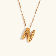 Personalized Bubble Initial Necklace