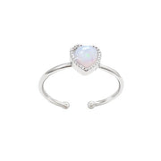 Rosalind Pearl Heart Ring
