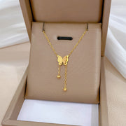 Elira's Flutter Gold Pendant