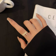 Henrietta Gold Ribbon Ring