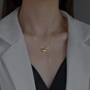 Janna Gold Tassel Necklace