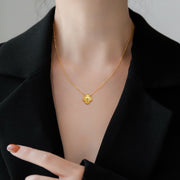 Dupont Gold Clover Necklace