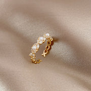 Frances Gold Pearl Ring