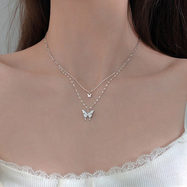 Chiara Layered Butterfly Necklace