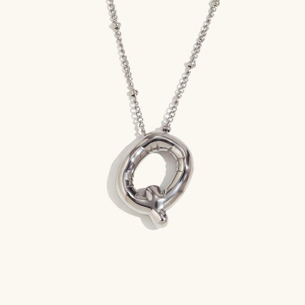Personalized Bubble Initial Necklace