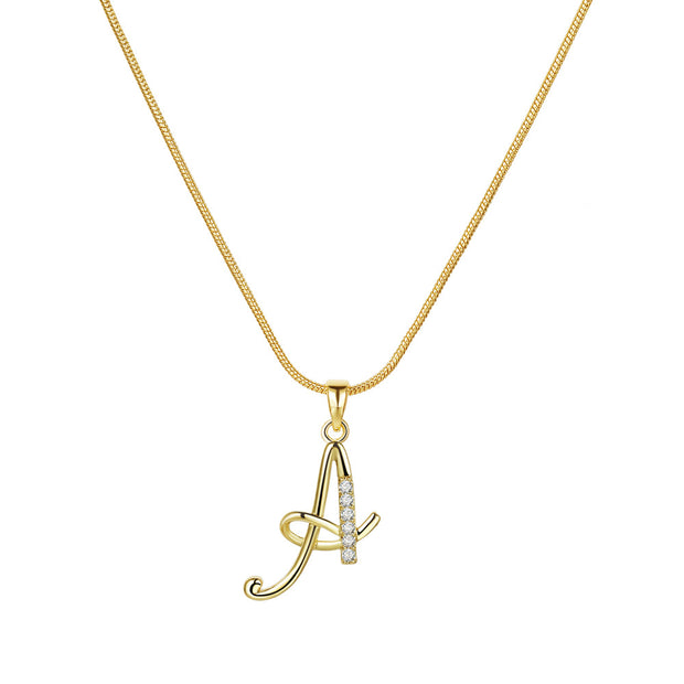 Lily Initial Necklace