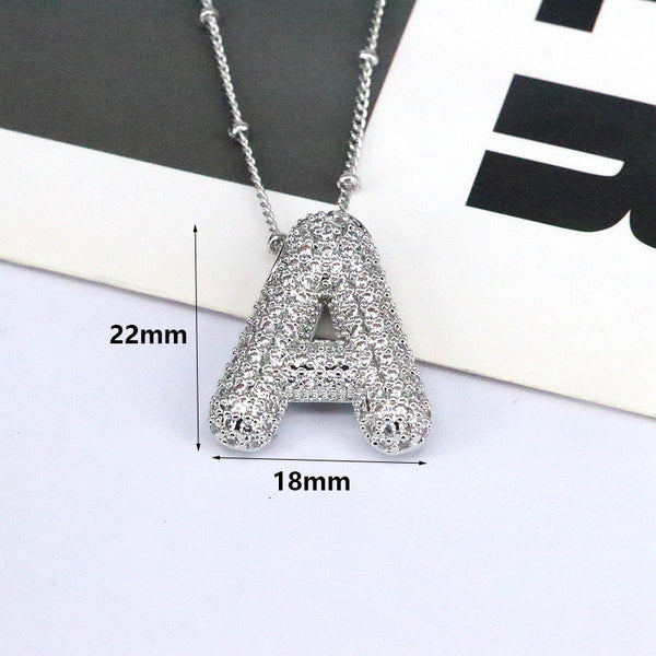 Bubble Letter Necklace