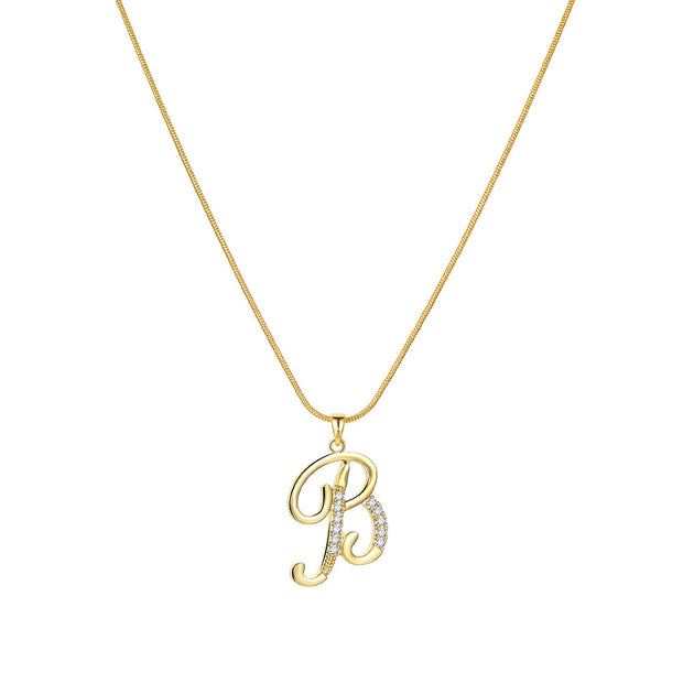 Lily Initial Necklace
