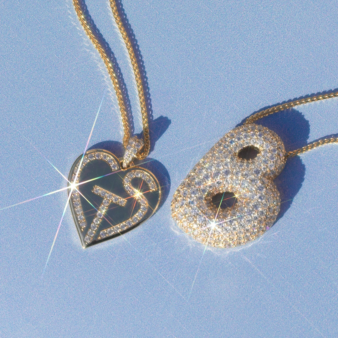 maileey❤︎ Hailey Bubble Initial Necklace – Vivori Jewels