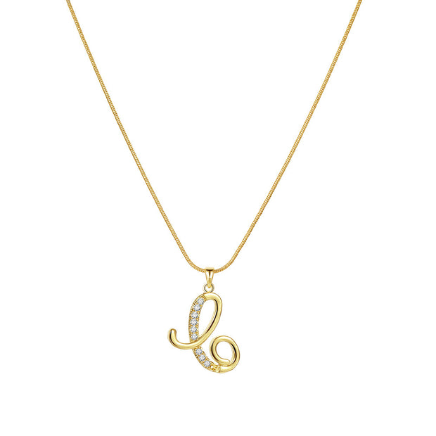Lily Initial Necklace