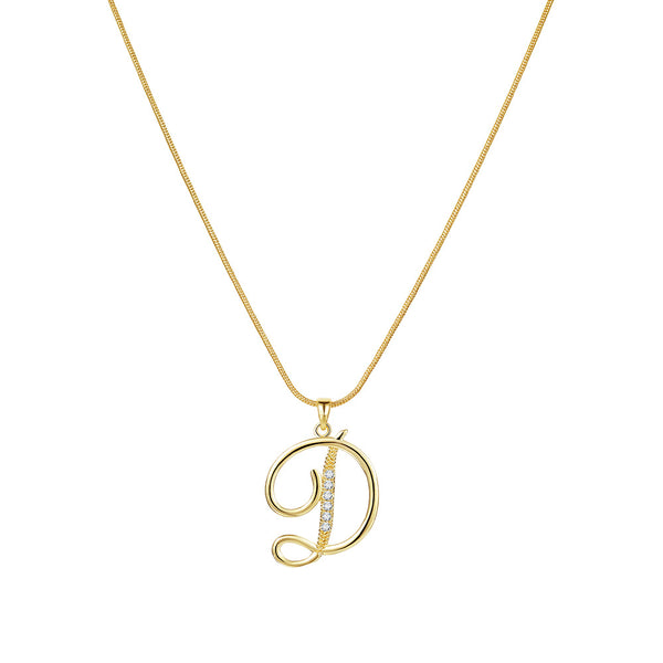 Lily Initial Necklace