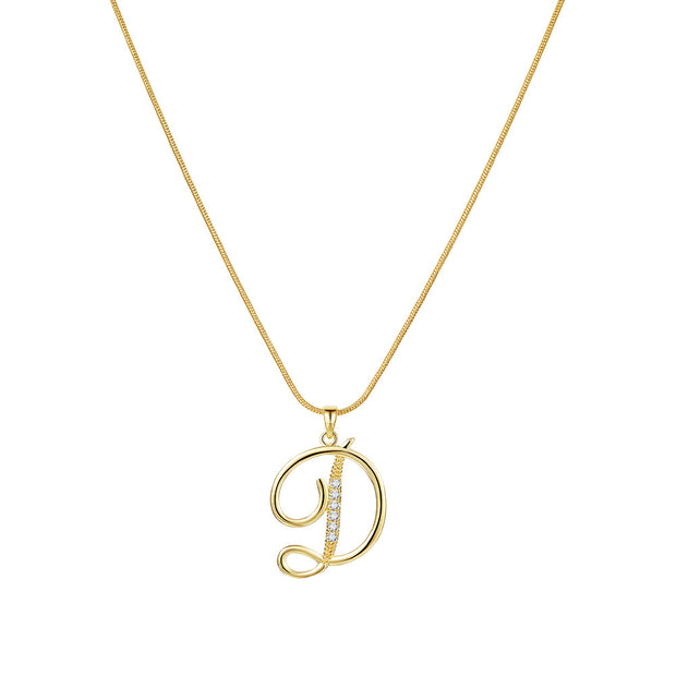 Lily Initial Necklace