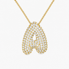 Diamond Initial Bubble Necklace