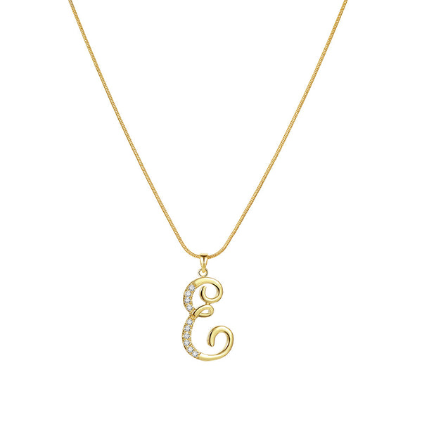 Lily Initial Necklace