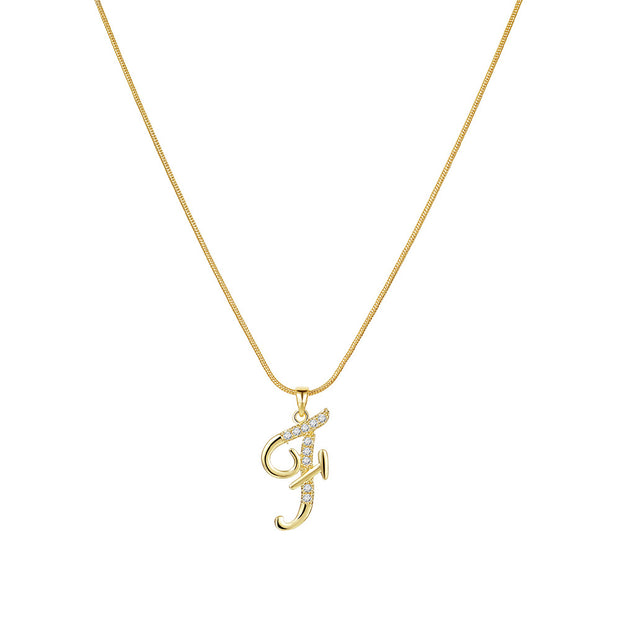 Lily Initial Necklace