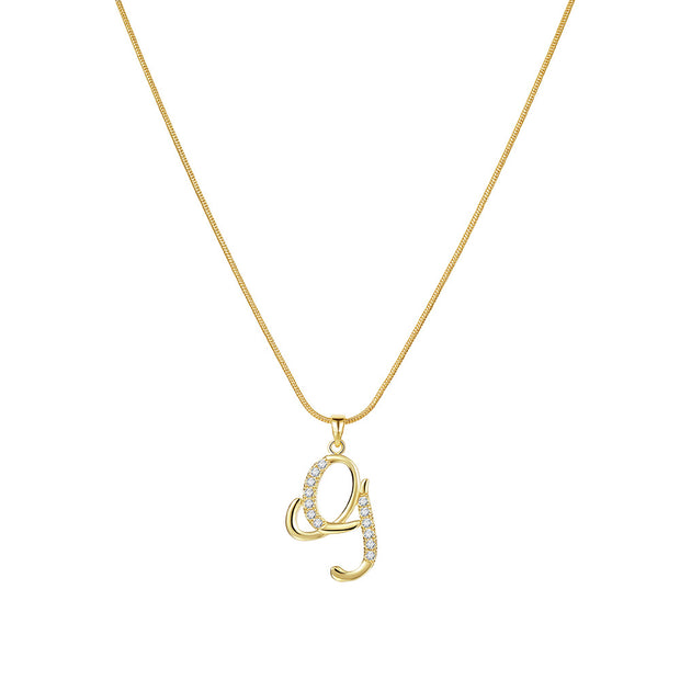 Lily Initial Necklace
