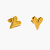 Golden Heartbeat Earrings