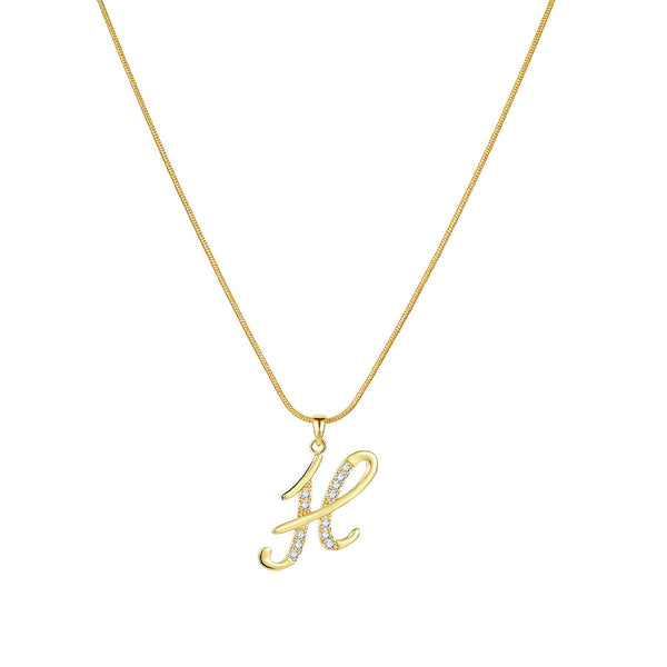 Lily Initial Necklace