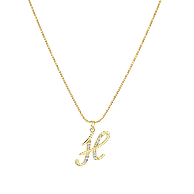 Lily Initial Necklace