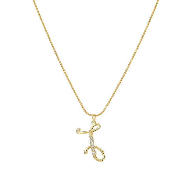 Lily Initial Necklace