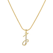 Lily Initial Necklace