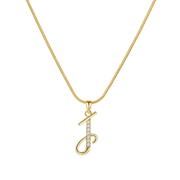 Lily Initial Necklace