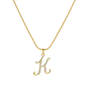 Lily Initial Necklace
