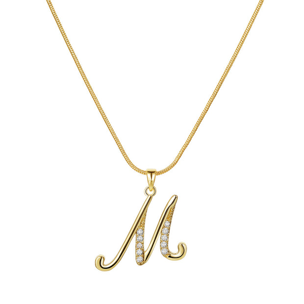 Lily Initial Necklace