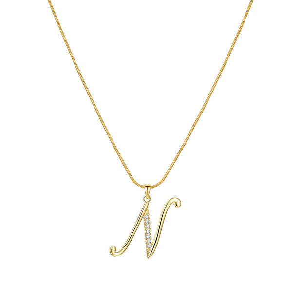 Lily Initial Necklace