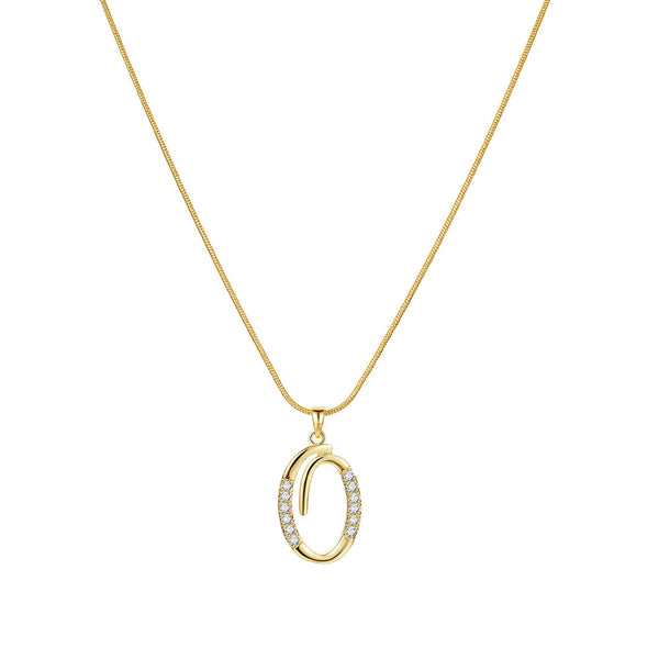 Lily Initial Necklace