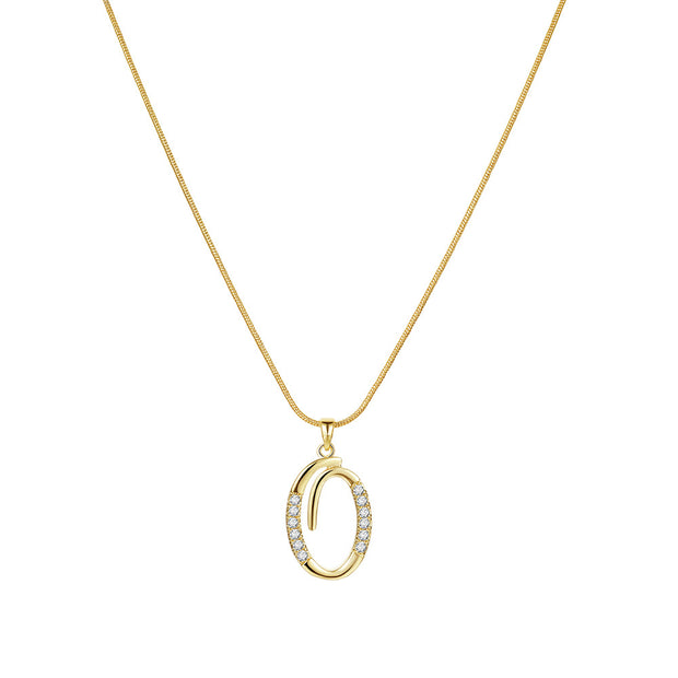Lily Initial Necklace