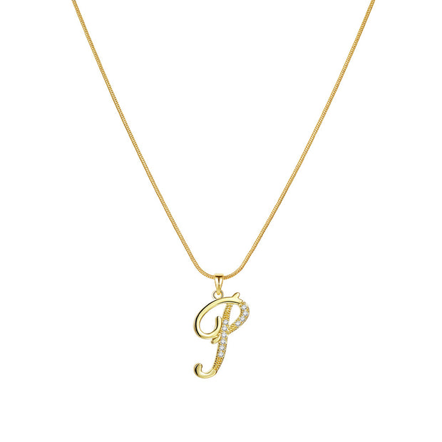 Lily Initial Necklace