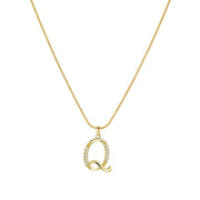 Lily Initial Necklace