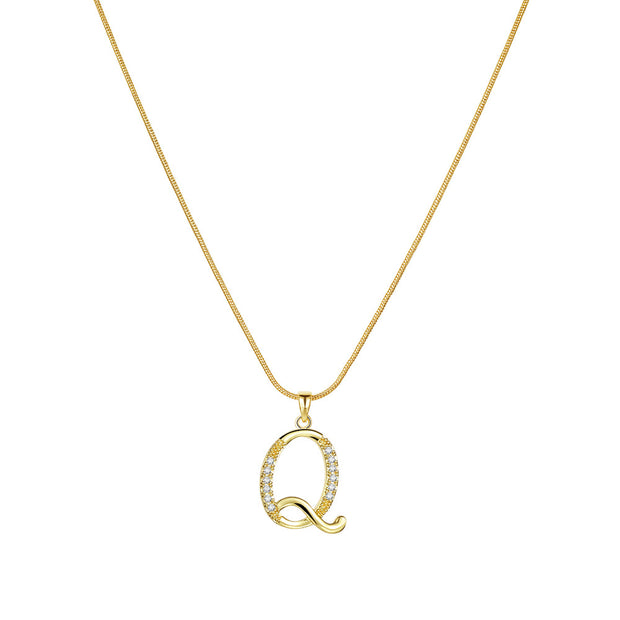 Lily Initial Necklace