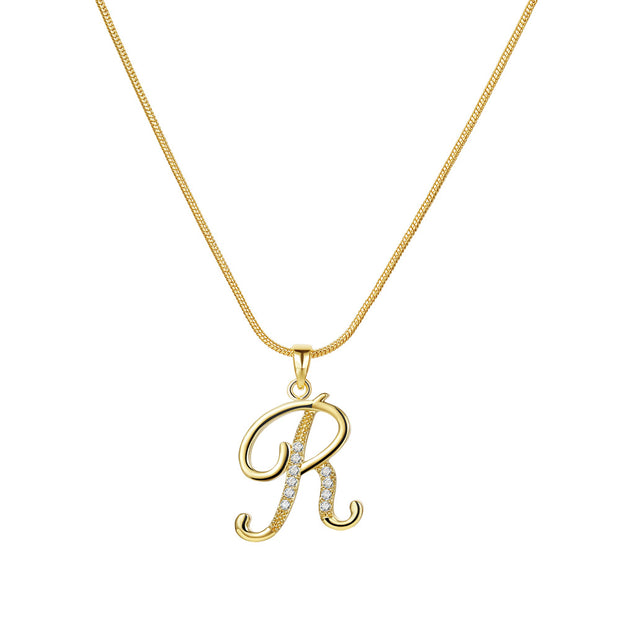 Lily Initial Necklace