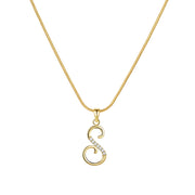 Lily Initial Necklace