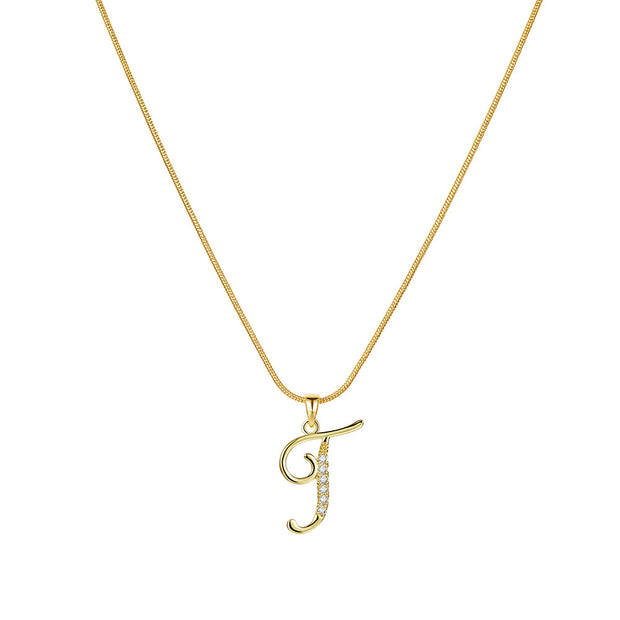 Lily Initial Necklace