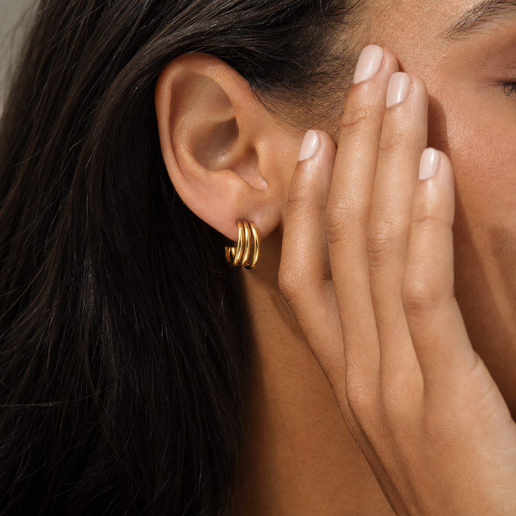 Triple Hoop Earrings